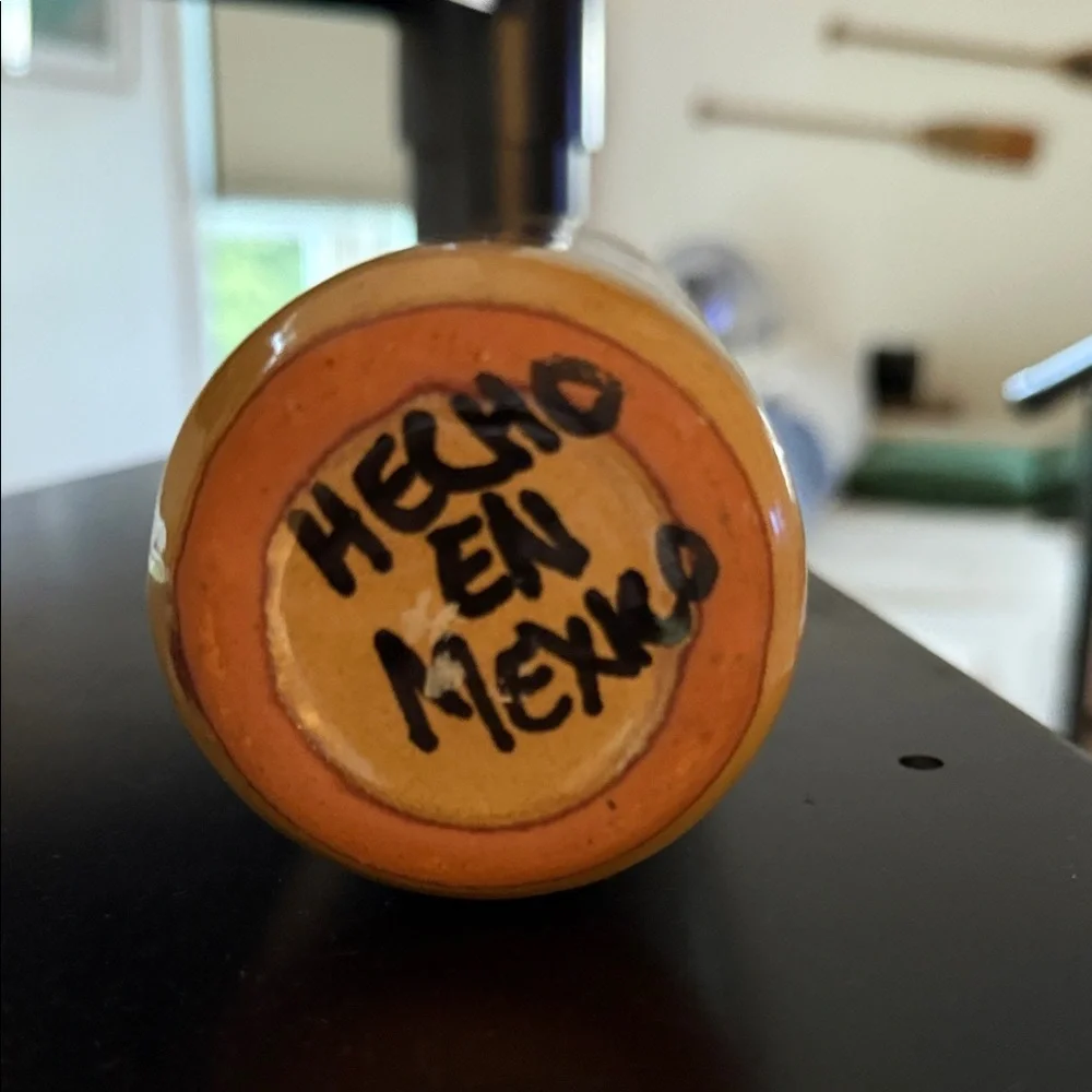 Hand-Painted Grape Motif Vase